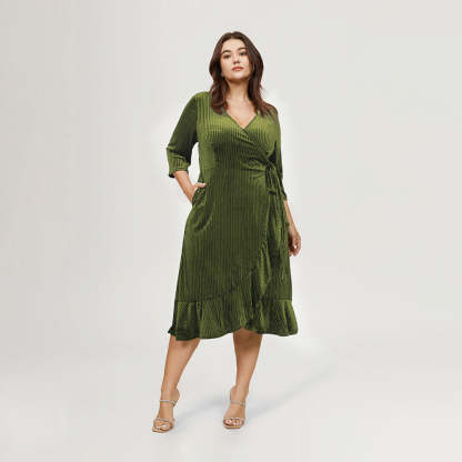 Wrap Midi Dress