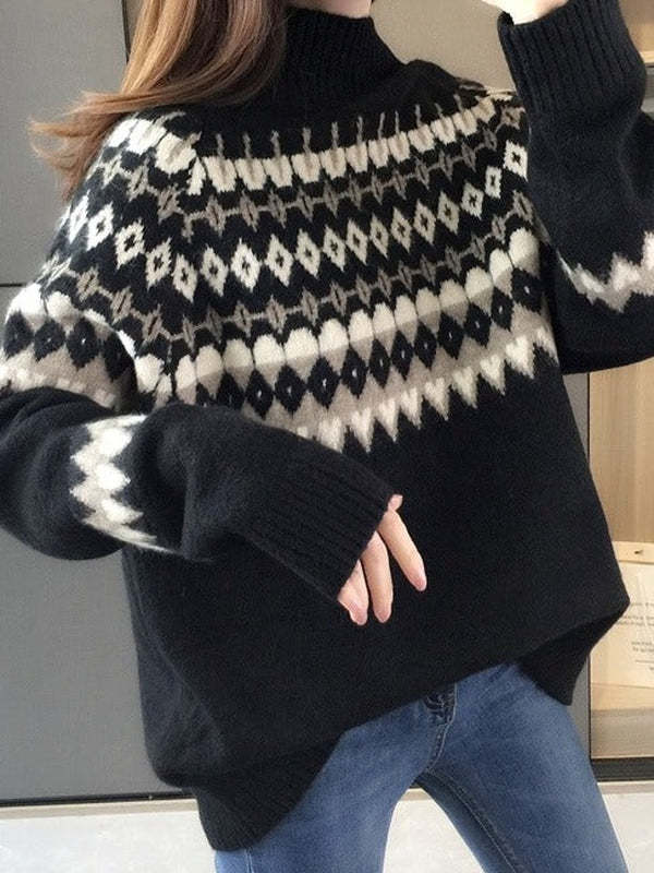 Soft Patterned Sweater for Women