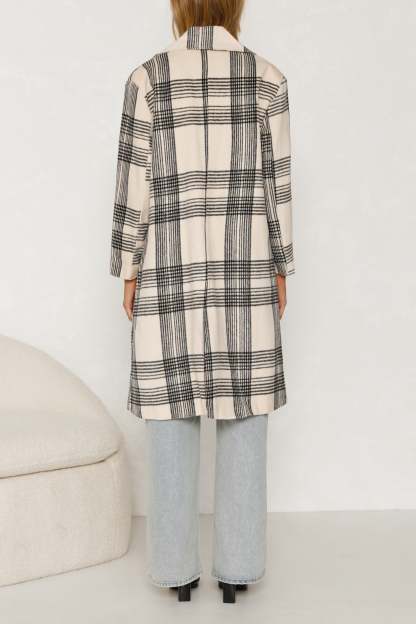 Plaid Longline Coat