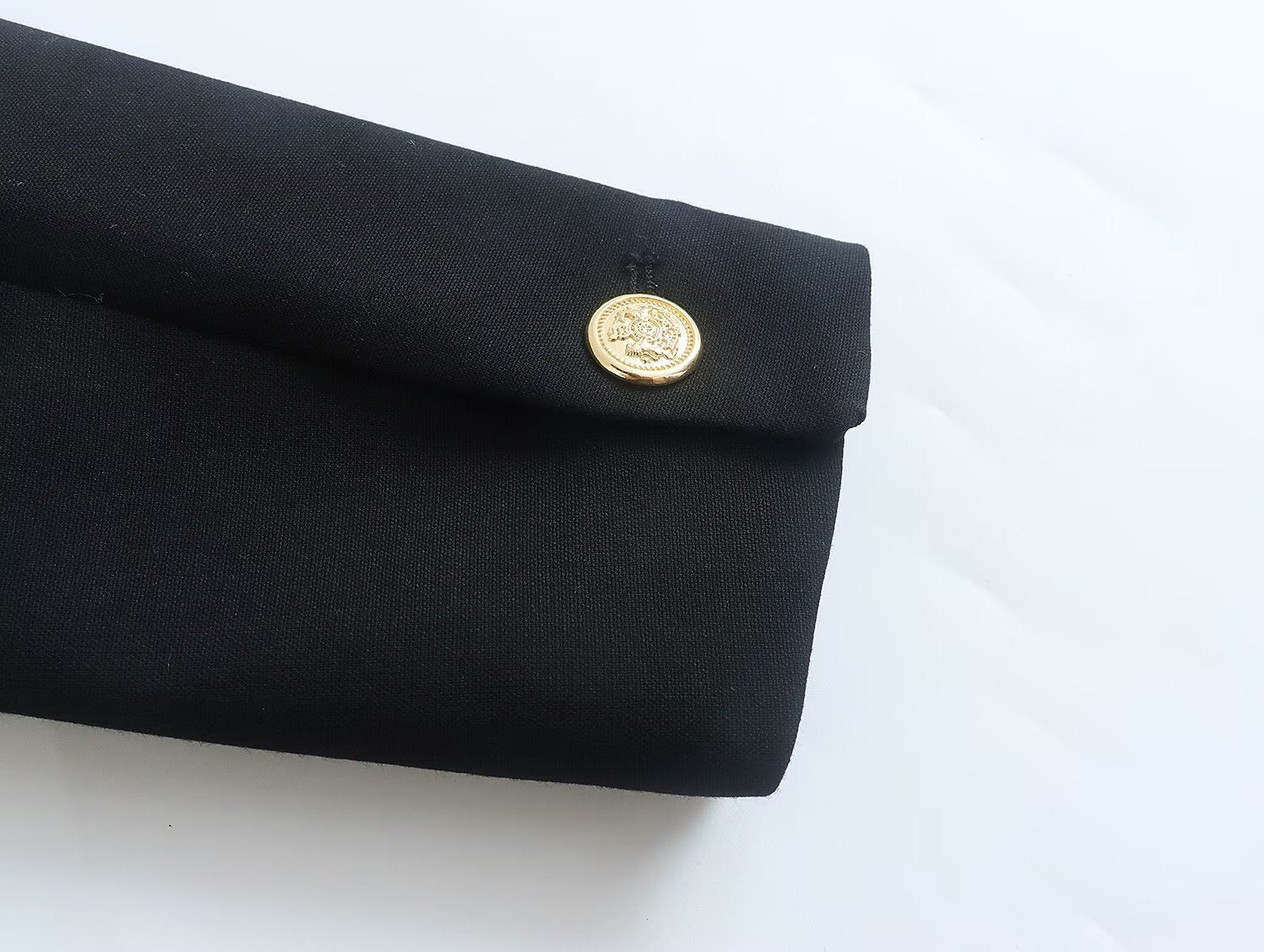 Long Ladies Blazer With Gold Button