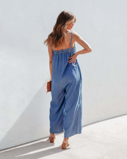 Vintage denim jumpsuit