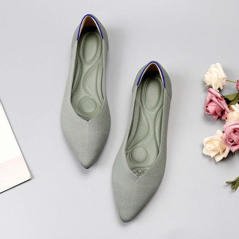 Pointed Wide Toe Box Ballet Flats for Bunions