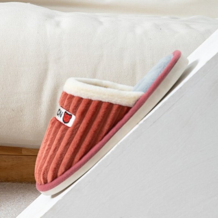 Women Cute Slippers Cushion Soft Plush Indoor Shoes