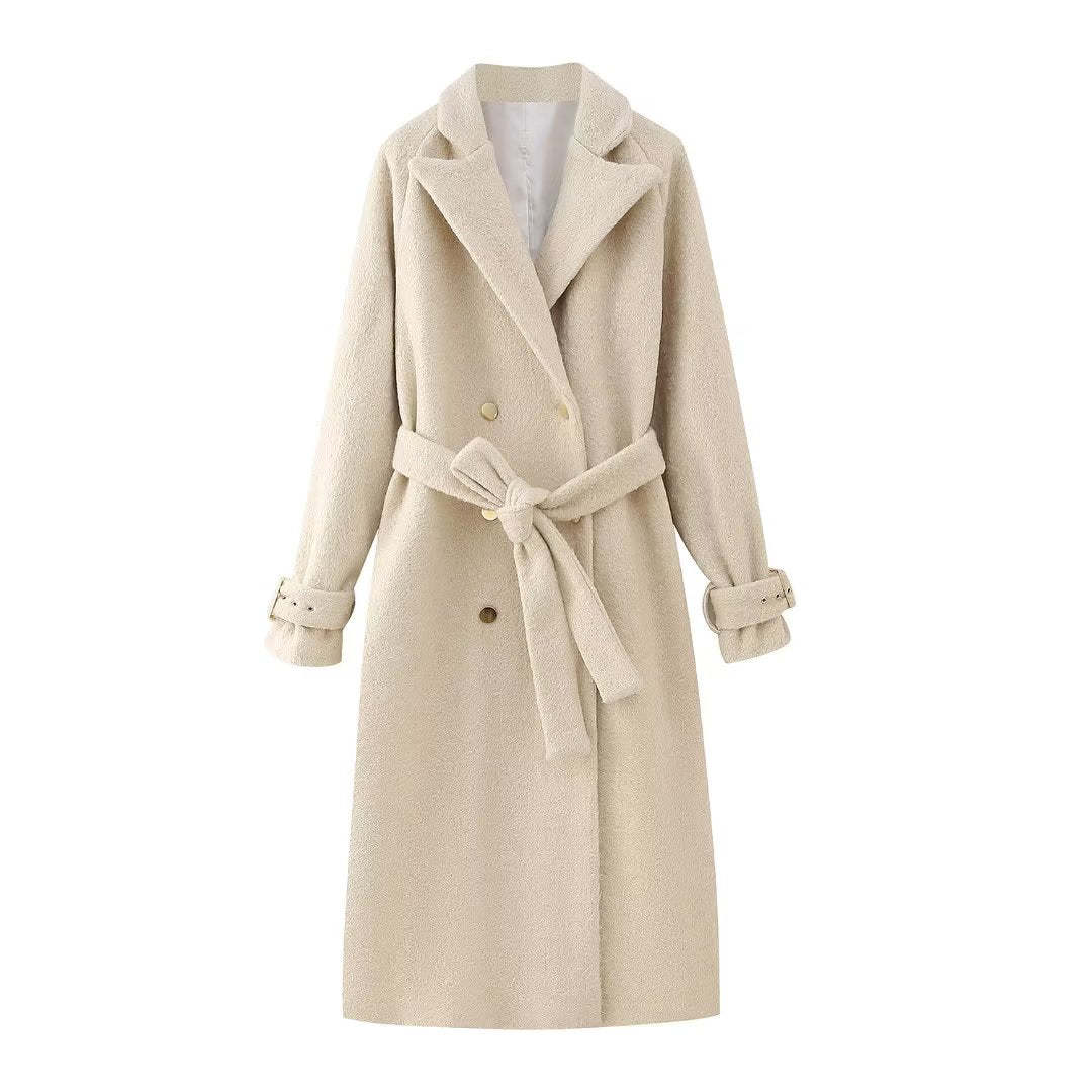 Vegan Wool Blend Coat