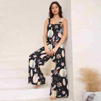 Flowy Summer Wide-Leg Jumpsuit