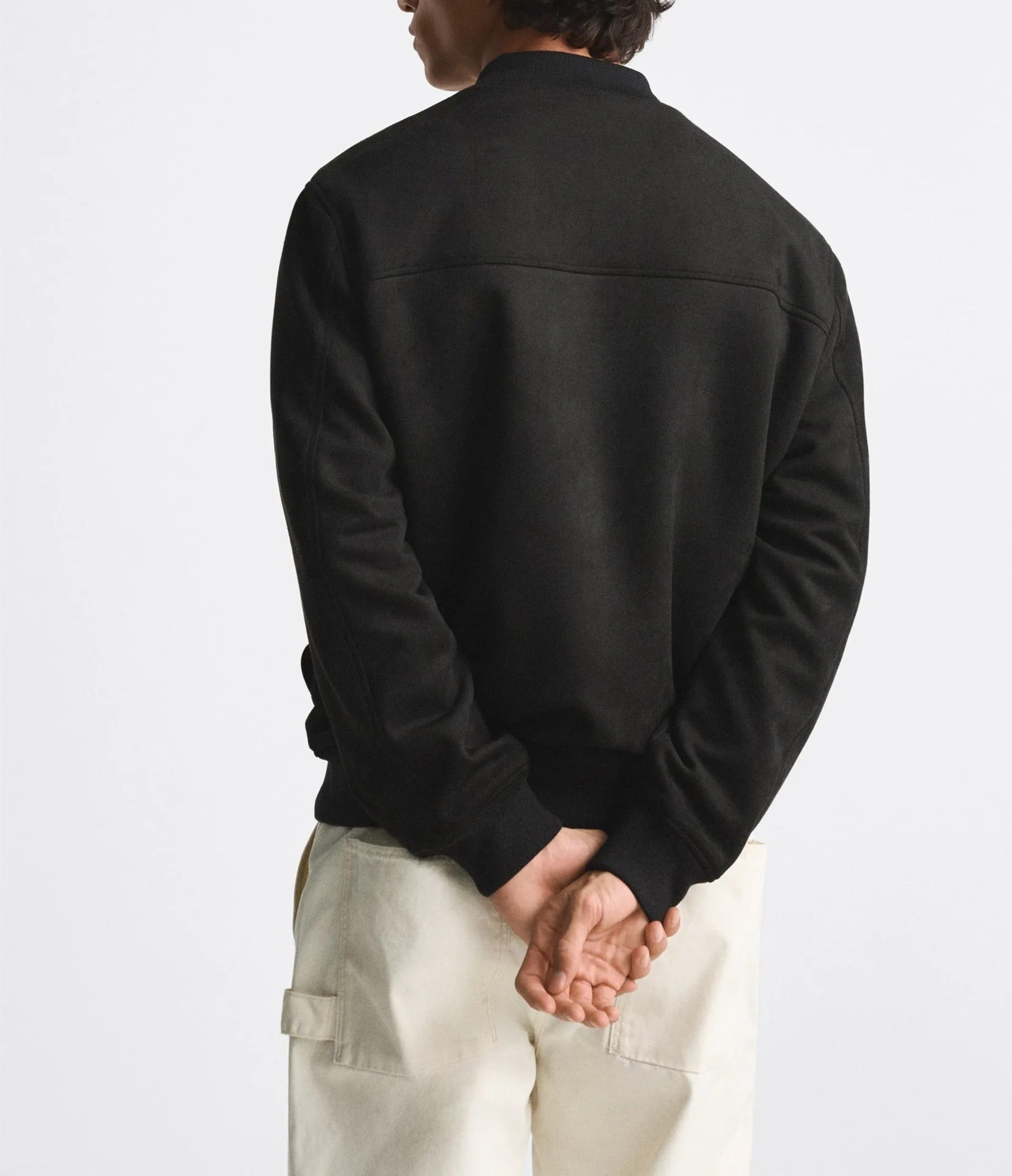  Men's Classic Zip-Up Bomber Jacket