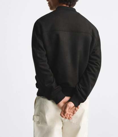  Men's Classic Zip-Up Bomber Jacket