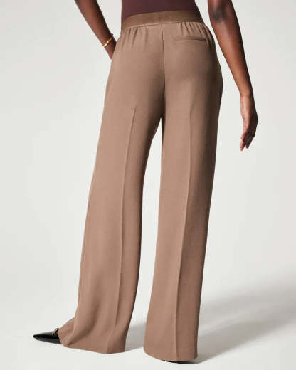 Pleated Wide Leg Trousers