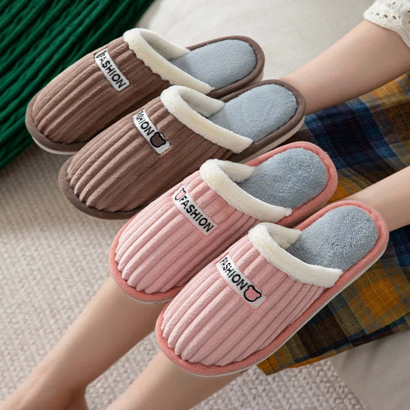 Women Cute Slippers Cushion Soft Plush Indoor Shoes