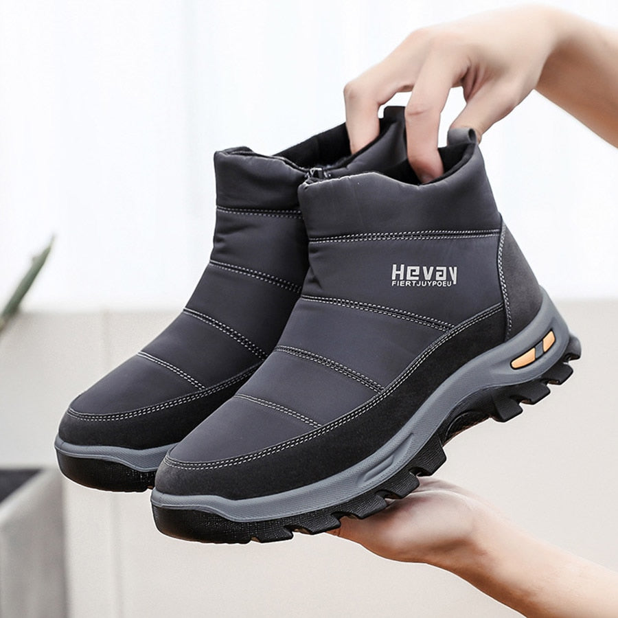 Orthopedic Snow Boots For Men Cushion Ankle Winter Shoes