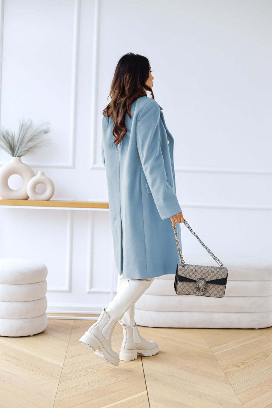 Breasted Wool Coat