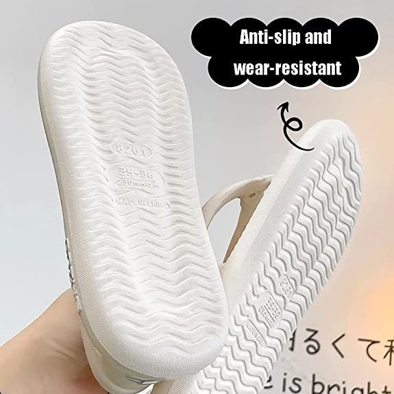 New Bazuo Flip Flops for Men and Women, EVA Thick Sole Non Slip Quick-Dry Sandals