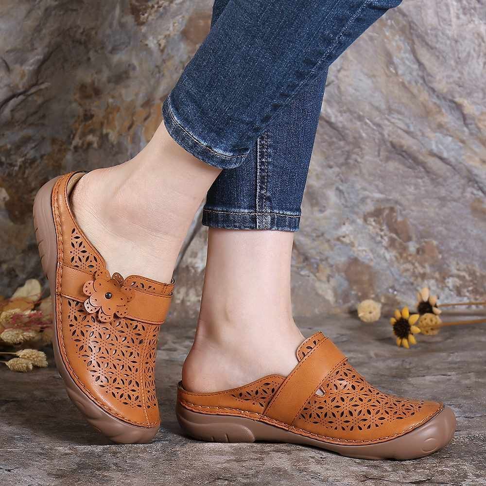 Comfortable Retro Backless Casual Sandals