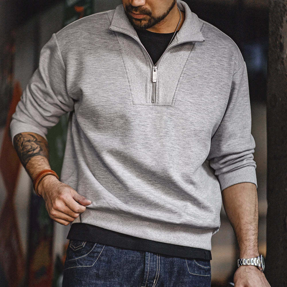 Modern Casual Quarter-Zip Sweater