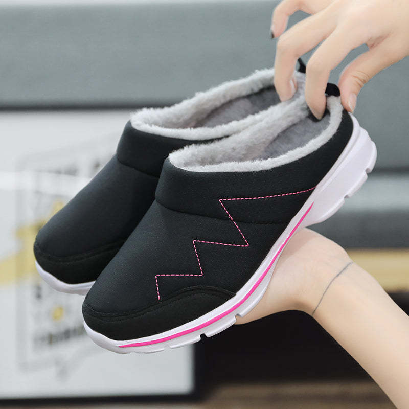 Women Plush Winter Shoes Light Home Fur Slippers