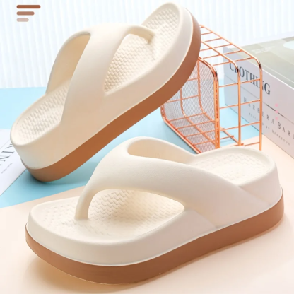 Women's Comfortable Platform Flip Flops Non-slip Outdoor