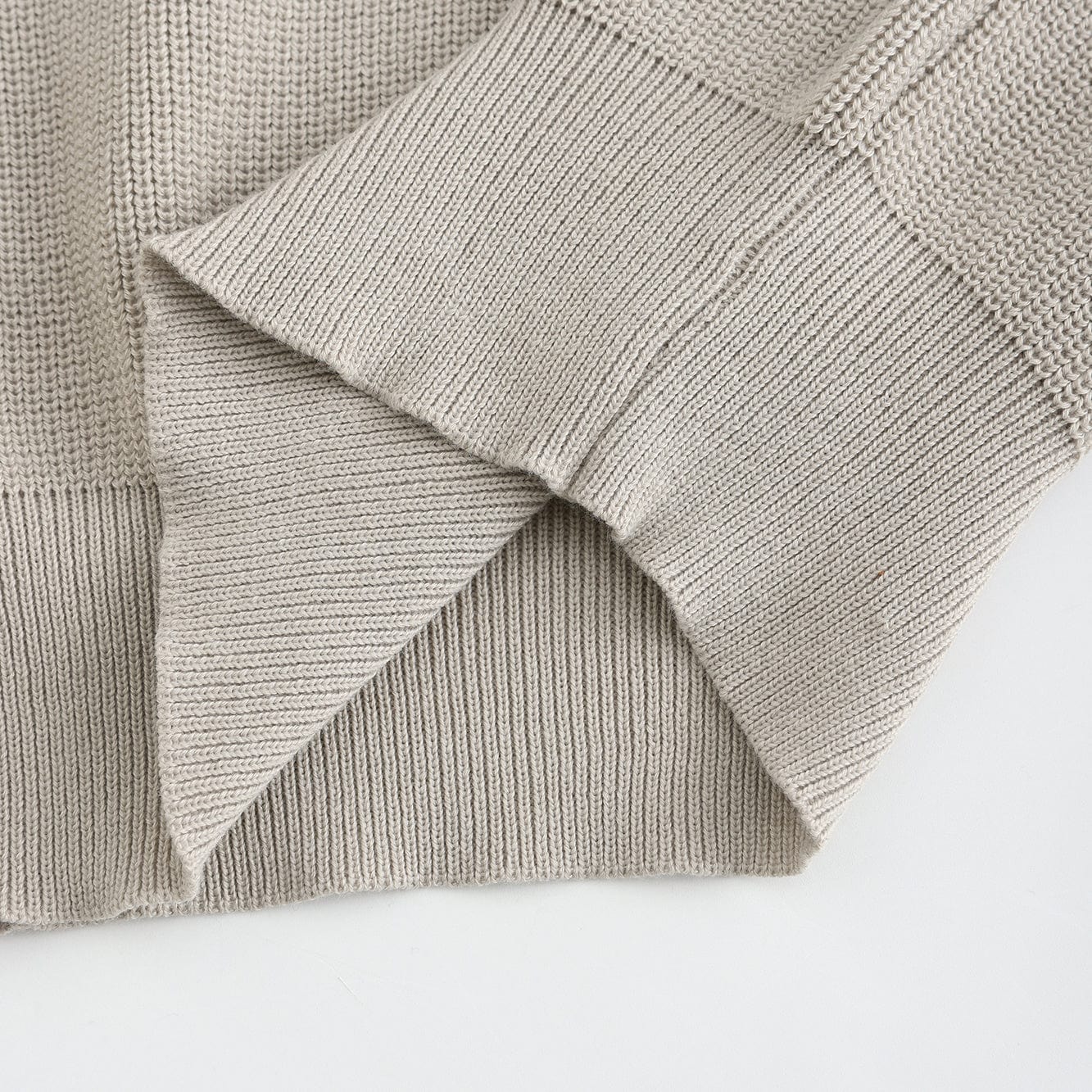 Knitted Half Zip Lapel Sweat For Men