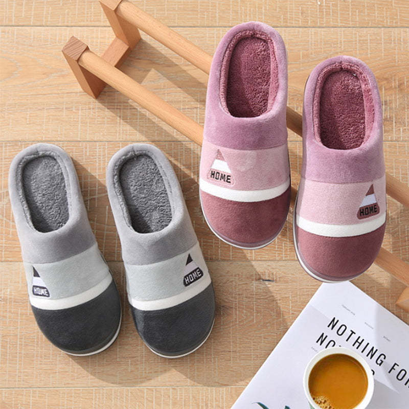 Velvet Fur Men Indoor Slippers Cushion Winter Shoes