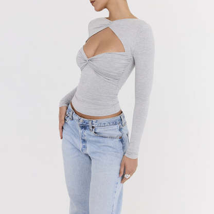Cut-Out Twisted Top