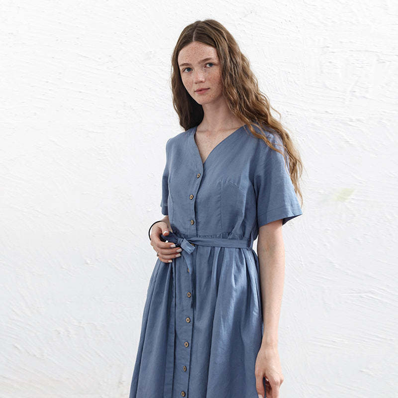 Button-Down Midi Dress