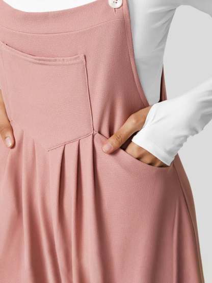 Casual Overall Wide-Leg Pants