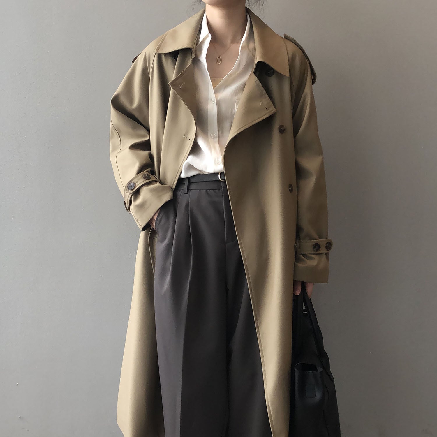 Breasted Trench Coat