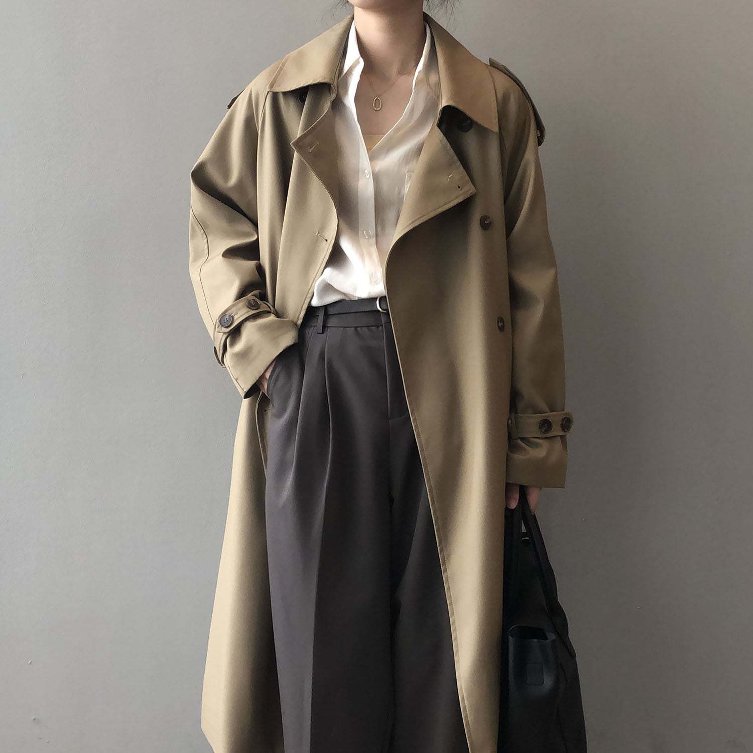 Breasted Trench Coat