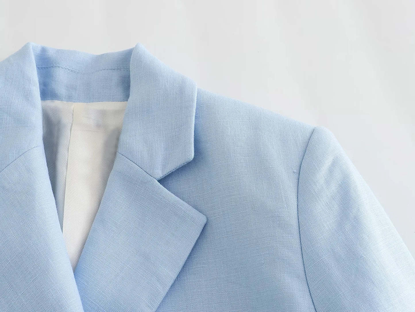 Linen Crop Blazer