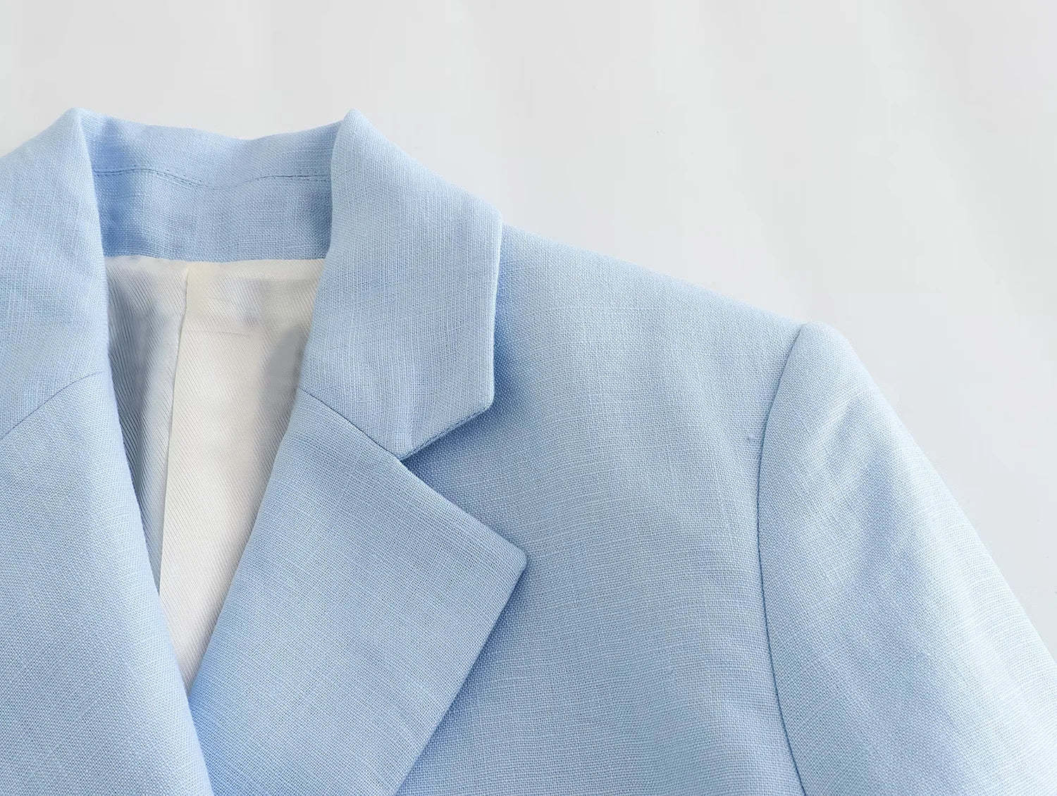 Linen Crop Blazer