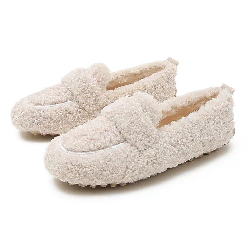 Winter Plush Slip-On Outdoor Loafer Shoes