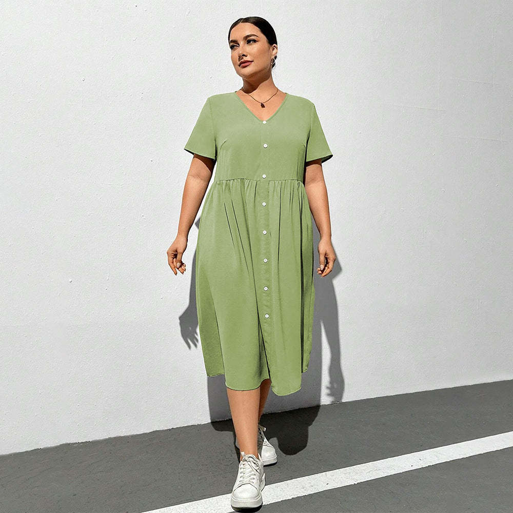 Button-Down Midi Dress