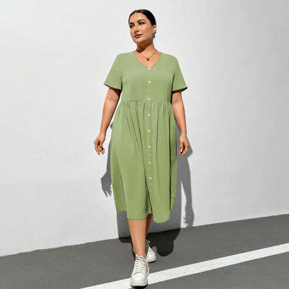 Button-Down Midi Dress