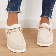 Women's Flat Slip-On Bootie Warm Lining Ankle Snow Boots