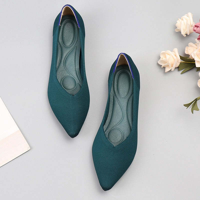 Pointed Wide Toe Box Ballet Flats for Bunions