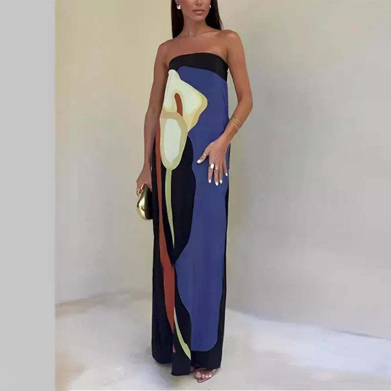 Strapless Boho Dress