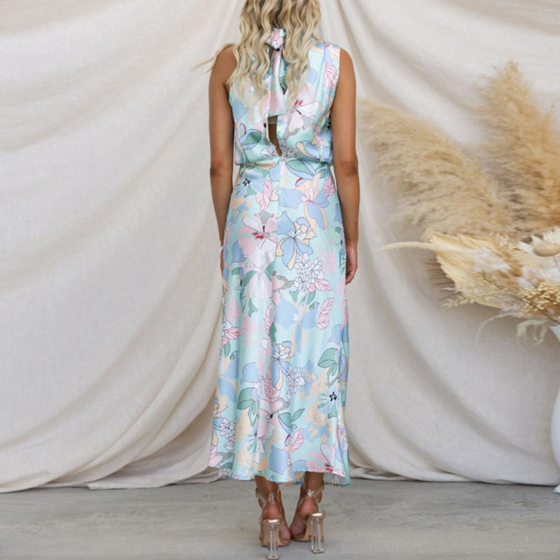 Floral Satin Dress