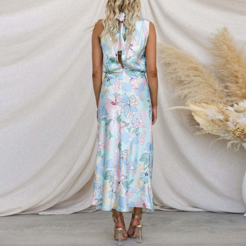 Floral Satin Dress