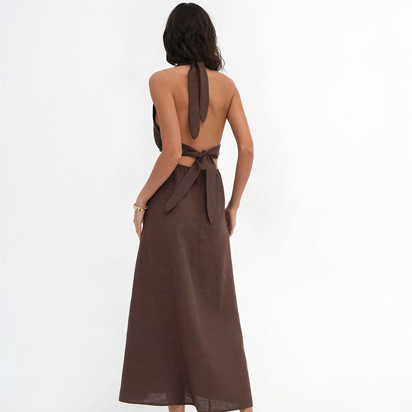 Linen Maxi Summer Dress