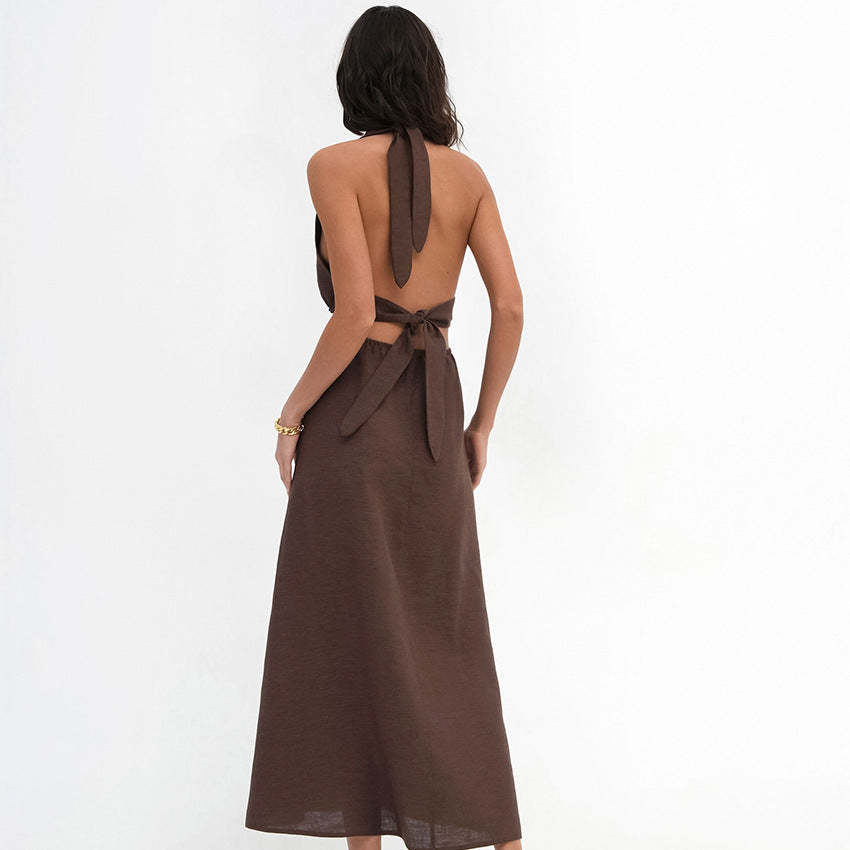 Linen Maxi Summer Dress