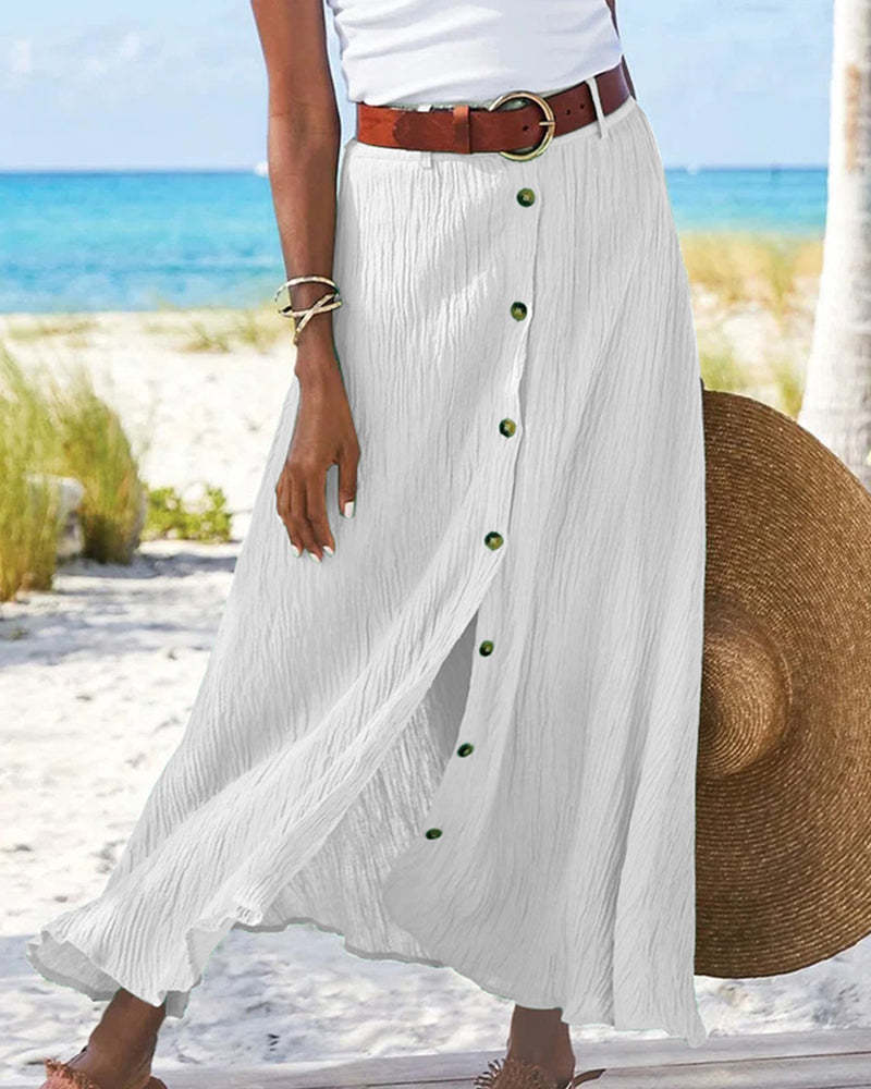 Vibrant Flowing Autumn Skirt