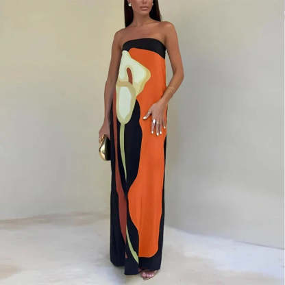 Strapless Boho Dress