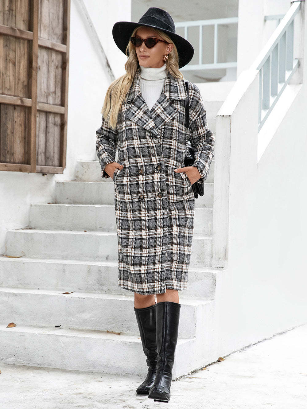 Plaid Longline Coat