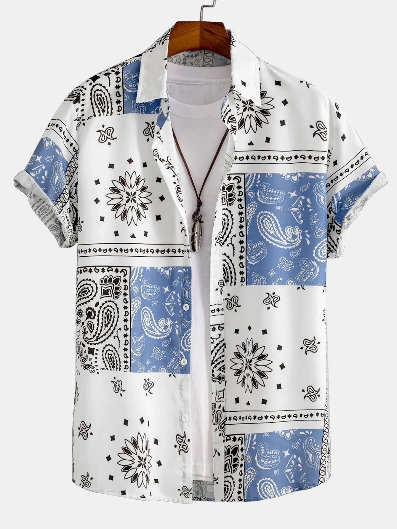  Print Button Up Shirt