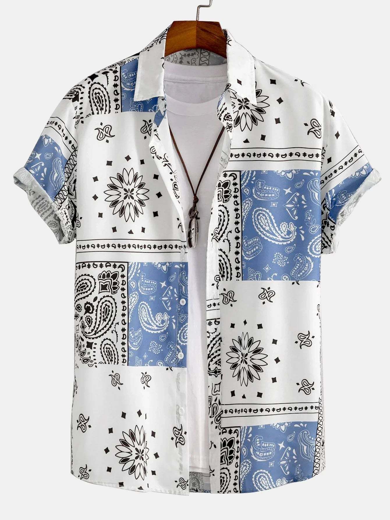 Print Button Up Shirt
