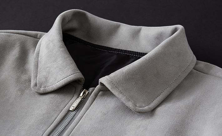 Suede Jacket With Teddy Inner Lining