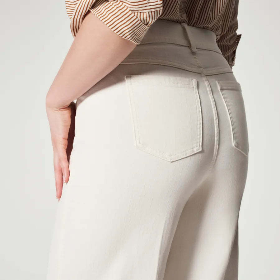 Pull-On Jeans With Wide Legs