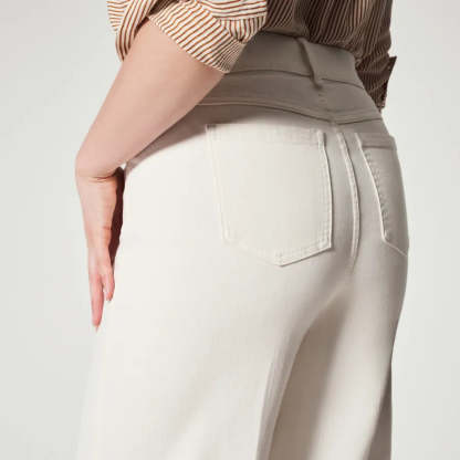 Pull-On Jeans With Wide Legs
