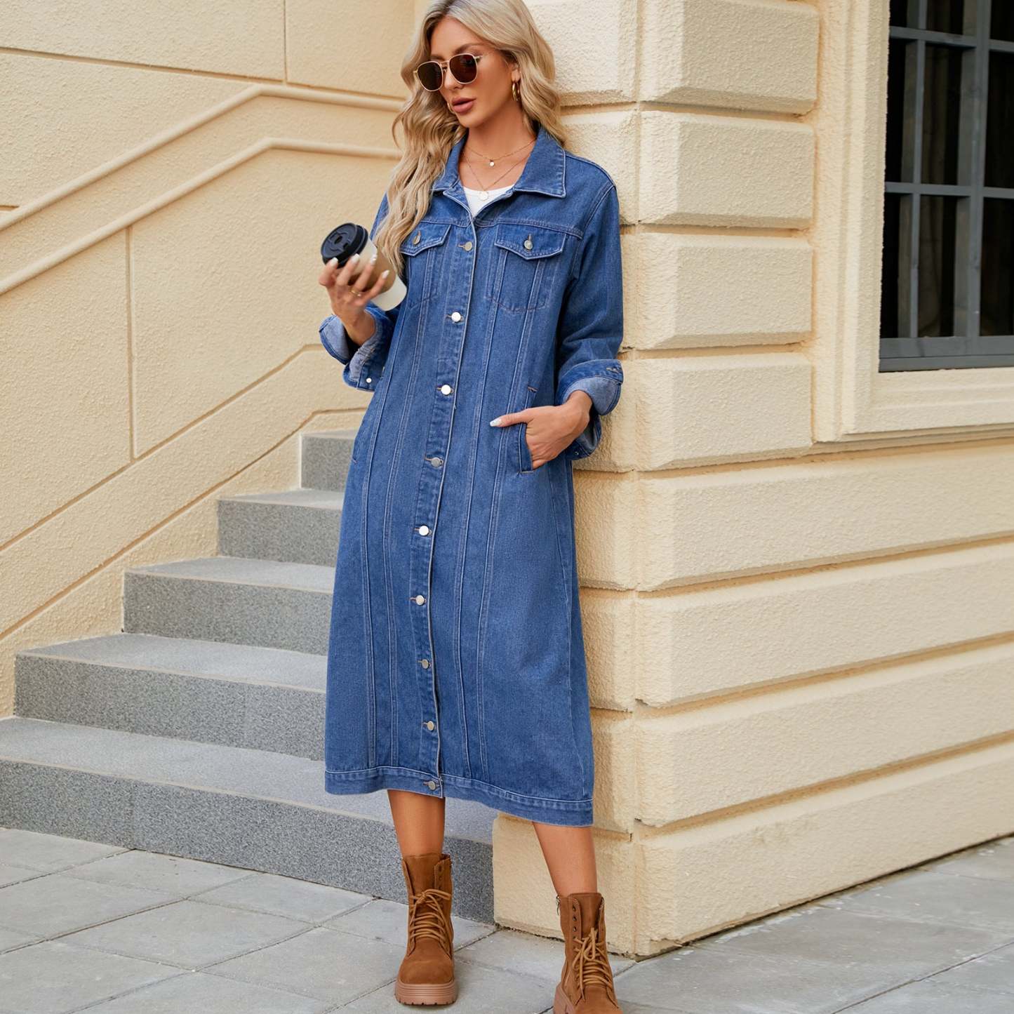 Denim Duster Jacket