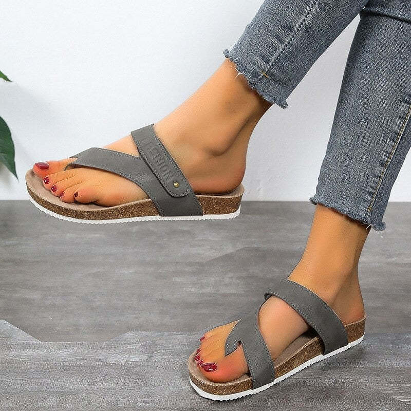 Orthopedic Sandals Women Summer Cut Out Open Toe Flip Flops