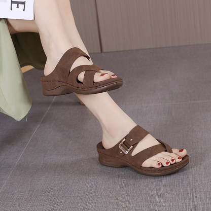 Summer Fashion Simple Casual Wedge Slippers